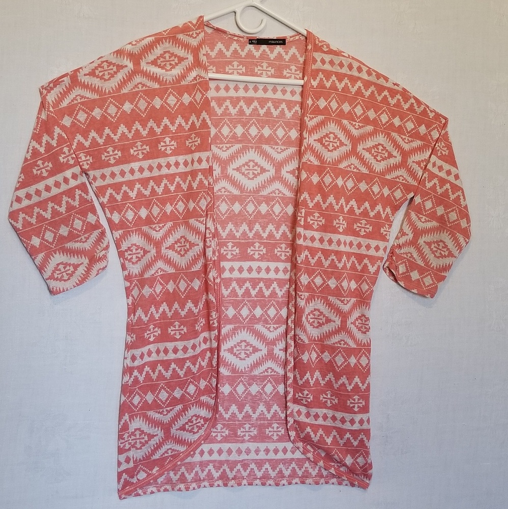 Women's Lightweight Tribal Printed Cardigan